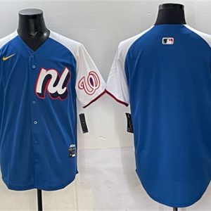National League Washington Nationals Blank Blue Alternate 2025 All-Star Edition Limited Stitched Jersey
