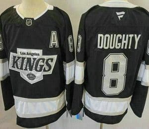Los Angeles Kings #8 Drew Doughty Black Alternate Authentic Jersey