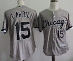 White Sox #15 Brett Lawrie Grey Flexbase Authentic Collection Stitched Jersey