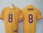 Redskins #8 Kirk Cousins Yellow Limited Rush Stitched Nike Jersey