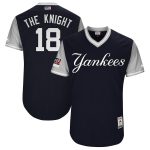 New York Yankees Didi Gregorius "The Knight" Majestic Navy Gray 2018 Players' Weekend Jersey