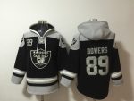 Las Vegas Raiders #89 Brock Bowers Black Ageless Must-Have Lace-Up Pullover Hoodie