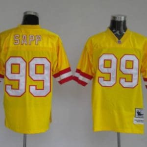 Mitchell And Ness Buccaneers Active Custom Stitched 1996 Dark Yellow Jersey