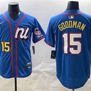 National League #15 Hunter Goodman Blue 2025 All-Star Edition Limited Stitched Jersey
