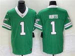 Philadelphia Eagles #1 Jalen Hurts Green 2023 F.U.S.E. Vapor Untouchable Stitched Jersey