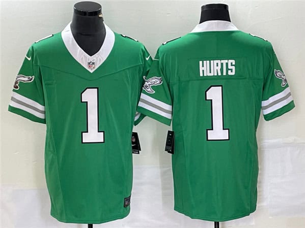 Philadelphia Eagles #1 Jalen Hurts Green 2023 F.U.S.E. Vapor Untouchable Stitched Jersey