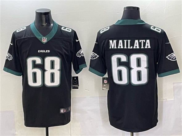 Philadelphia Eagles #68 Jordan Mailata Black 2024 New Vapor Untouchable Limited Football Stitched Jersey