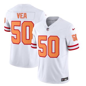 Tampa Bay Buccaneers #50 Vita Vea 2023 F.U.S.E. White Throwback Limited Stitched Jersey