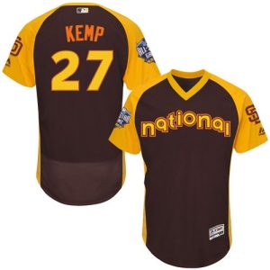 Padres #27 Matt Kemp Brown Flexbase Authentic Collection 2016 All-Star National League Stitched Jersey