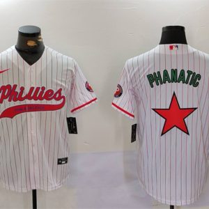 Philadelphia Phillies Phanatic White Red Cool Base Stitched Jersey