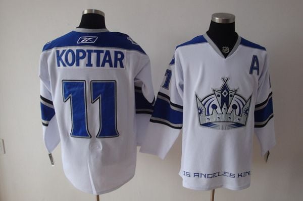 Kings #11 Anze Kopitar White Stitched Jersey