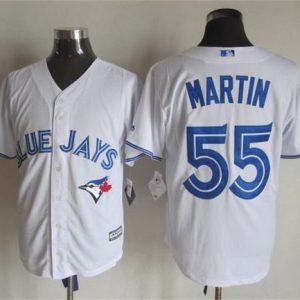 Blue Jays #55 Russell Martin White New Cool Base Stitched Jersey