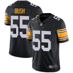 Pittsburgh Steelers #55 Devin Bush Black Vapor Untouchable Limited Stitched Jersey