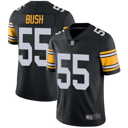 Pittsburgh Steelers #55 Devin Bush Black Vapor Untouchable Limited Stitched Jersey