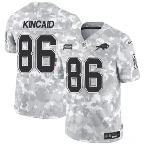 Buffalo Bills #86 Dalton Kincaid 2024 F.U.S.E. Arctic Camo Salute To Service Limited Stitched Jersey