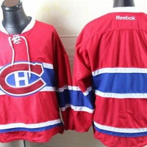 Canadiens Blank Stitched Red New CH Jersey