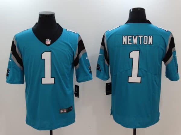 Carolina Panthers# 1 Cam Newton Blue Vapor Untouchable Player Limited Jersey