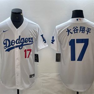 Los Angeles Dodgers #17 ´ó¹ÈÏèÆ½ White With Patch Cool Base Stitched Jersey