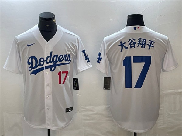 Los Angeles Dodgers #17 ´ó¹ÈÏèÆ½ White With Patch Cool Base Stitched Jersey