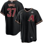 Arizona Diamondbacks #37 Kevin Ginkel Black 2023 World Series Cool Base Stitched Jersey