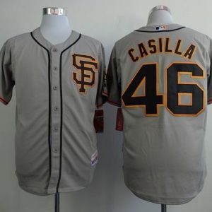 Giants #46 Santiago Casilla Grey Road 2 Cool Base Stitched Jersey