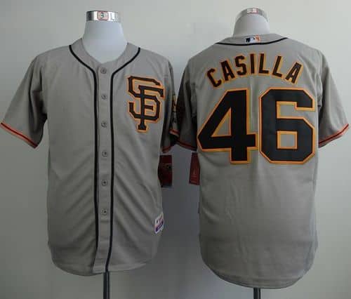 Giants #46 Santiago Casilla Grey Road 2 Cool Base Stitched Jersey
