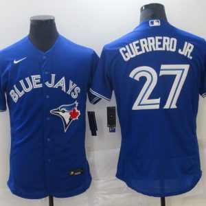 Toronto Blue Jays Blue #27 Vladimir Guerrero Jr. Flex Base Stitched Jersey