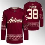 Arizona Coyotes #38 Liam O'Brien Garnet Alternate Pro Jersey