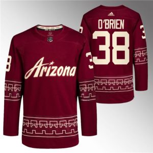 Arizona Coyotes #38 Liam O'Brien Garnet Alternate Pro Jersey