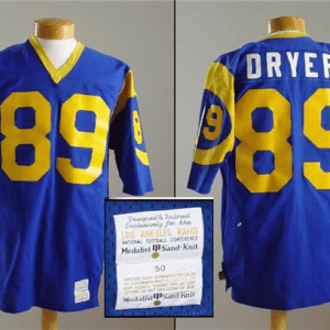 Los Angeles Rams # 89 Fred Dryer Blue Stitched Jersey