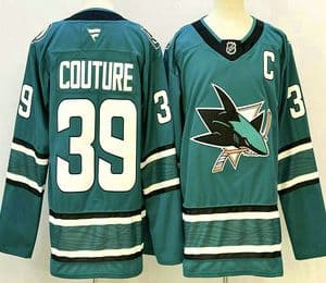 San Jose Sharks #39 Logan Couture Teal Authentic Jersey