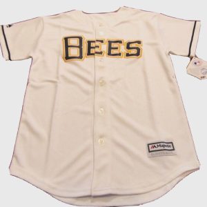 Salt Lake Bees Blank Cream Stitched Jersey