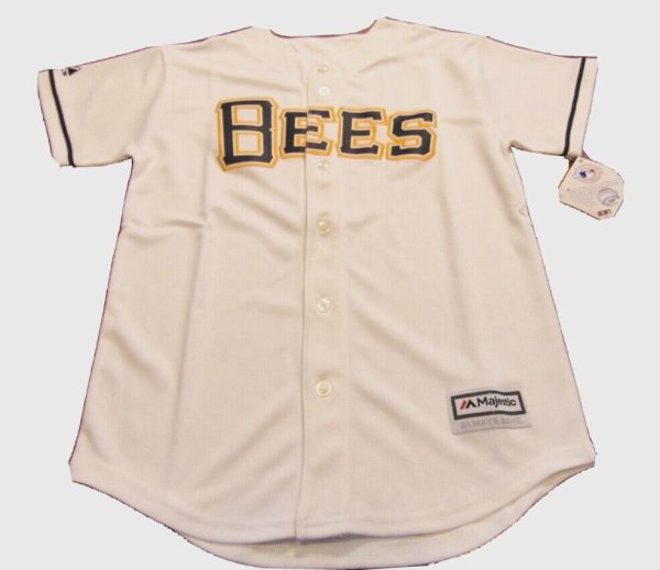 Salt Lake Bees Blank Cream Stitched Jersey