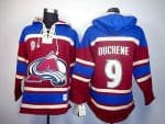 Avalanche #9 Matt Duchene Red Sawyer Hooded Sweatshirt Stitched Jersey