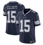 Dallas Cowboys #15 Ezekiel Elliott Navy Vapor Untouchable Limited Stitched Jersey