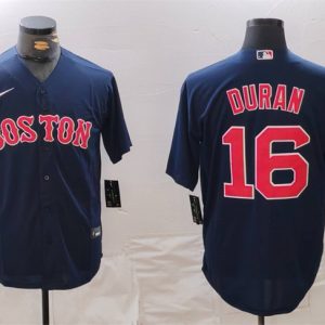 Boston Red Sox #16 Jarren Duran Navy Stitched Jersey