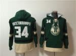 Milwaukee Bucks #34 Giannis Antetokounmpo Green Hoodie