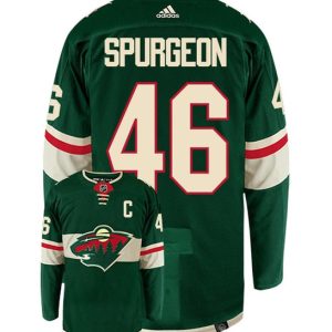 Minnesota Wild #46 Jared Spurgeon Green Stitched Jersey