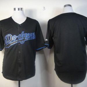 Dodgers Blank Black Fashion Stitched Jersey
