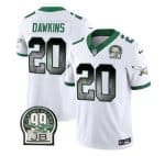 Philadelphia Eagles #20 Brian Dawkins White 2023 F.U.S.E. Throwback Vapor Untouchable Limited Stitched Jersey