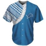 Detroit Lions Blue Baseball Jersey