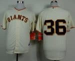 Giants #36 Gaylord Perry Cream Home Cool Base Stitched Jersey