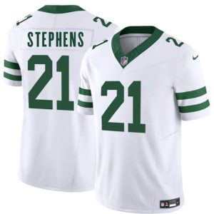 New York Jets #21 Brandon Stephens White 2025 F.U.S.E. Vapor Untouchable Limited Stitched Jersey