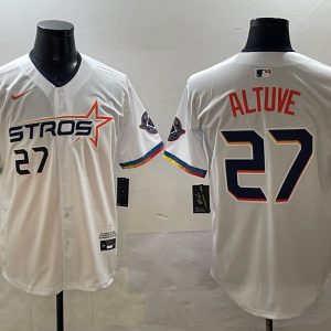 Houston Astros #27 Jose Altuve White 2025 City Connect Limited Stitched Jersey