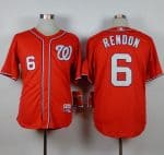 Nationals #6 Anthony Rendon Red Cool Base Stitched Jersey