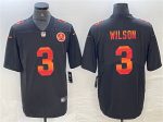 Pittsburgh Steelers #3 Russell Wilson Black Fashion Limited Stitched Jersey