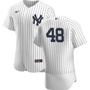 New York Yankees #48 Anthony Rizzo White Flex Base Stitched Baseball Jersey