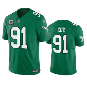 Philadelphia Eagles #91 Fletcher Cox Green 2023 F.U.S.E. With C Patch Vapor Untouchable Stitched Jersey