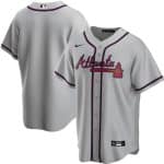 Atlanta Braves Grey Cool Base Stitched Jersey