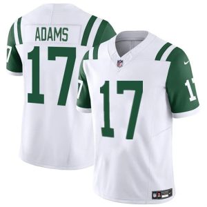 New York Jets #17 Davante Adams White 2024 Classic Alternate Vapor F.U.S.E. Limited Stitched Jersey